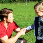 Jessie Pavelka give training to cute boy