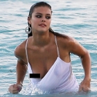 Nina Agdal Wardrobe Malfunction During Miami Beach Photoshoot
