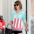  Taylor Swift is Patriotic in Stars and Stripes in hot Pants for ballet