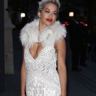  Rita Ora dyes her hair to attend launch of Italian Glamour Exhibition