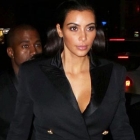 Kim Kardashian showing her cleavage