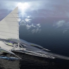 Futuristic TRIMARAN yacht