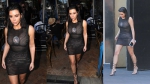Kim Kardashian Wears Skintight Dress with Virgin Mary on Her Chest