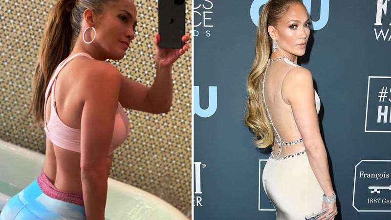  BEST ASSET Jennifer Lopez shows off her famous derriere in skintight leggings Looks Hot