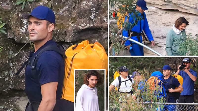  Zac Efron and girlfriend Vanessa Valladares spotted together in Blue Mountains
