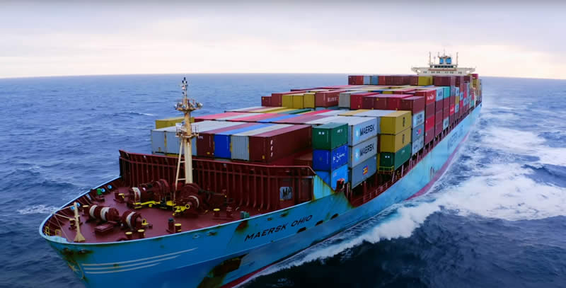 Look Inside 958-foot Maersk Cargo Ship, from Crew’s Living Quarters to Massive Engine Room