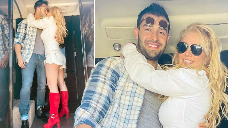  Britney Spears shining bright as she moves for vacation with fiancé Sam Asghari following her 40th birthday celebrations