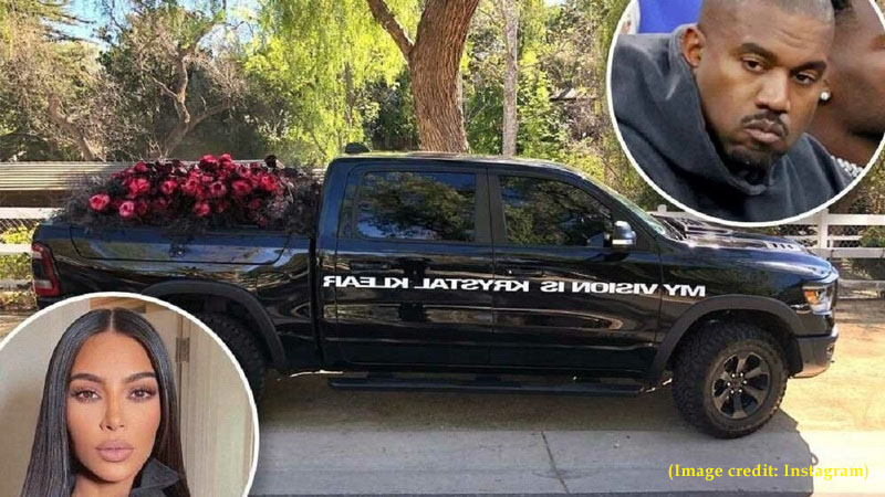  Kanye West Sends Truck Full Of Roses To Kim Kardashian’s Home On Valentine’s Day, ‘MY VISION IS KRYSTAL KLEAR’