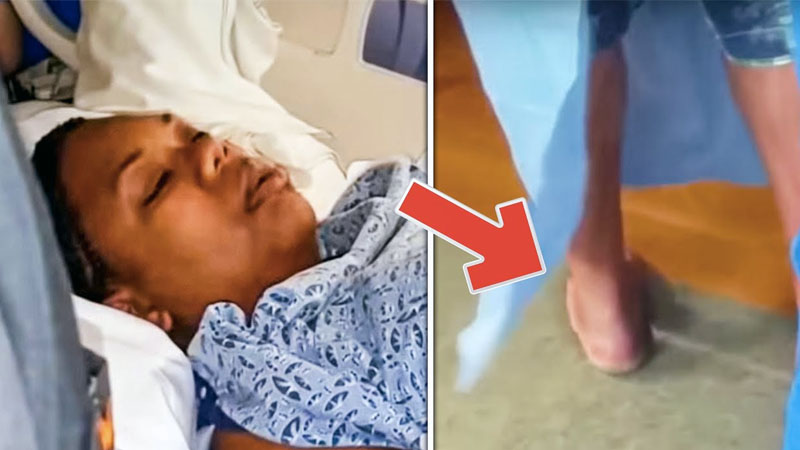  Woman in labor notices doctor is acting weird, freezes in shock