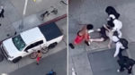 Man brutally Attacked by Cyclists in Downtown LA