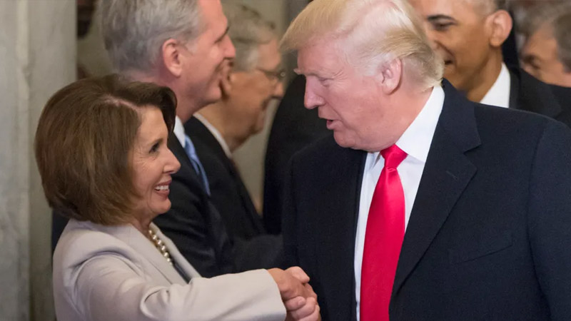  Trump Claims Pelosi Denied 10,000 Troop Support, Points to Her for Capitol Riot Role