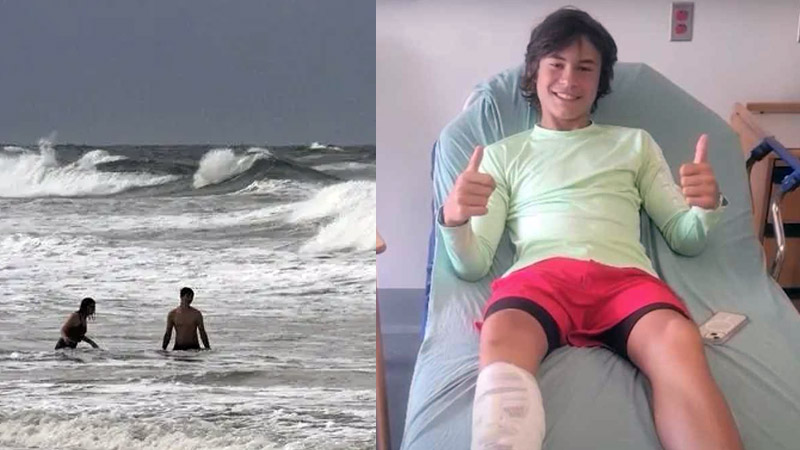  14-Year-Old Boy Survives Shark Attack After Diving into Ocean