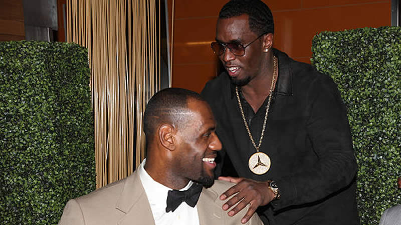 Diddy with LeBron James