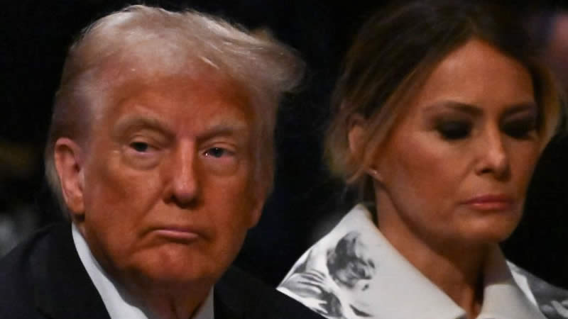 Trump and his wife Melania